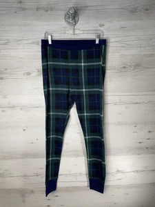 Old Navy Thermohose Damen groß grün schwarz Uhr kariert Basisschicht Baumwolle - Bild 1 von 8