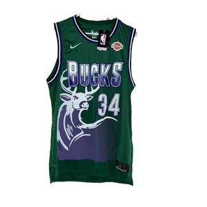 Nike  bucks jersey #34 Antetokounmpo Harley Davidson - Authentic - Picture 1 of 5