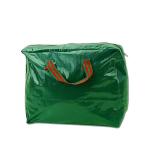 Bolsa de almacenamiento de Navidad verde con cremallera reutilizable tienda decoración de Navidad - Imagen 1 de 5