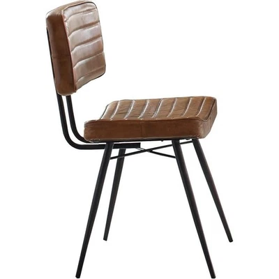 Coaster Misty Padded Side Chair in Camel and Black (Set of 2) - Image 1 of 2