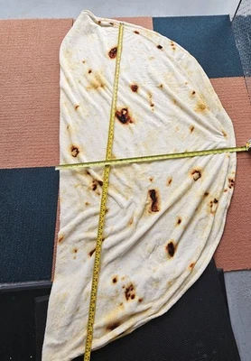70'' Tortilla Blanket Flannel Fleece Taco Buritto Round Circle Duel Sided X9c - Image 1 of 3