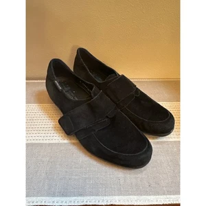 Mephisto Graziella schwarz Wildleder Keilabsatz Größe 8,5 Air-Jet Komfort - Bild 1 von 8