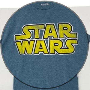 Star Wars T-Shirt Größe L Blau Kurzarm Rundhals Streetwear - Bild 1 von 7