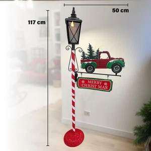 MAURY'S LAMPIONE NATALIZIO CON LED 50X21X117H CM IN METALLO - Foto 1 di 3
