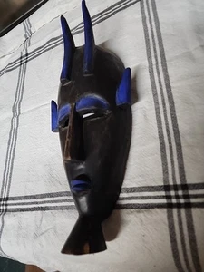 Máscara africana rara tallada a mano de colección - Imagen 1 de 7
