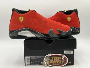 DS New Nike Air Jordan Retro 14 Ferrari 2025 GS Size 7 Authentic Basketball Red - Picture 1 of 9