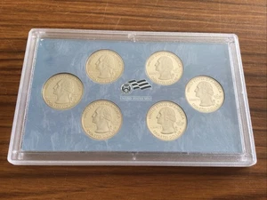2009 US MINT QUARTERS PROOF COIN SET 6 USA QUARTER DOLLAR - Picture 1 of 3