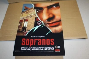 POSTER AUTOGRAFO MICHAEL IMPERIOLI FIRMATO SOPRANO 11x17 foto CRISTOPHER BASSO - Foto 1 di 2