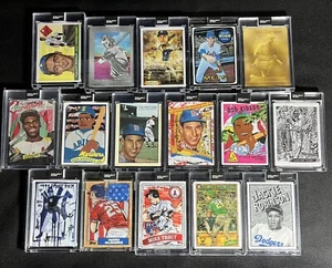 Topps Project 2020 16 Card Lot Trout, Jeter, Griffey, Beck, Vides, Thiele, Don C - Picture 1 of 3