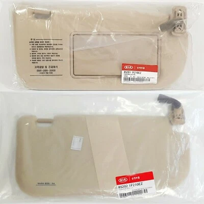 852021F210EZ 852011F210EZ Sun Visor Beige LH RH=1SET For KIA SPORTAGE 2005-2010 - Image 1 of 4