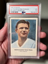 Ferenc Puskas 1960 bulk PSA 1.5/BGS rare!! Heinerle Pele