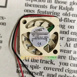 ADDA AD01703HX04AB00 miniature cooling fan 3.3V 0.10A 17*17*04MM - Picture 1 of 2