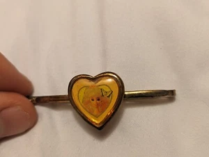 Barbie Hair Pin Gold Tone - Hair Clip/Bobby - Barbie Picture VINTAGE (90s) 3" - Picture 1 of 5