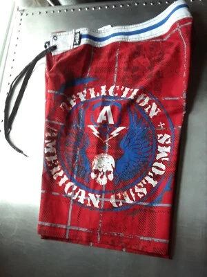 Bañador corto AFFLICTION para hombre talla 30 rojo blanco azul MMA UFC Foto 1 de 4