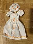 Embroidered Cloth Doll Dress Outfit With Hat [Dress only]
