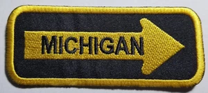 Parche bordado unidireccional MICHIGAN hierro aprox. 1,25 x 3,75" - Imagen 1 de 2
