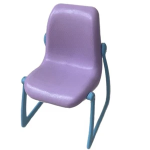 VTG Barbie Furniture 1978 Dream-house Purple Blue Chair Plastic Doll House Toy - Picture 1 of 16
