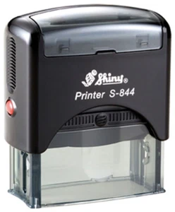 Glänzender Drucker S-844 benutzerdefinierter 5-zeiliger Text/Adresse Büro selbstfärbender Stempel - Bild 1 von 2
