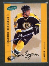 2005-06 Parkhurst Facsimile Autograph Parallel Patrice Bergeron 55/100 *15046