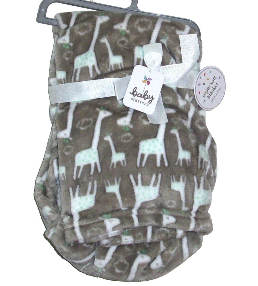 НОВЫЙ Baby Starters Giraffe Cloud Aqua Poka Dots Мягкий Плюшевый Безопасный Милый - Изображение 1 из 1