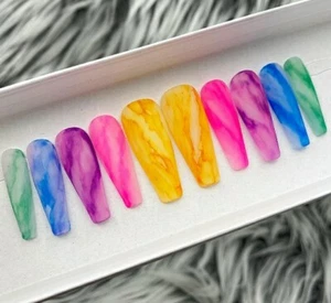 Handmade Gel XL Sarg Press On Nails - Bild 1 von 6