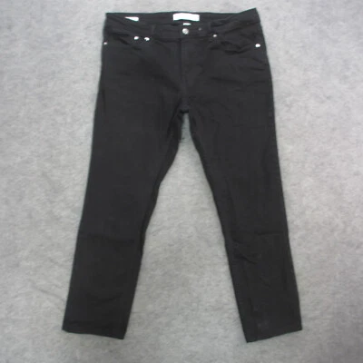 Pantalones de mezclilla para hombre Calvin Klein 36x32 negros lavados oscuros pierna recta Foto 1 de 4