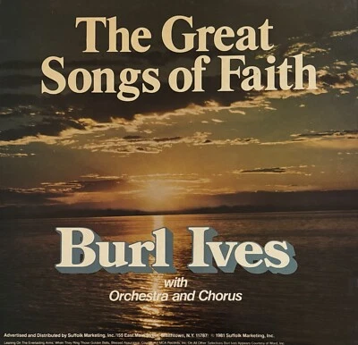 Burl Ives “The Great Songs of Faith” Stereo LP Record * 1981* SMI 1-29 * NM - Image 1 of 4