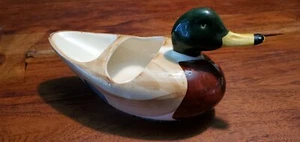 Vintage Hand-Painted Ceramic Mallard Duck - Jewelry & Change - Bild 1 von 1