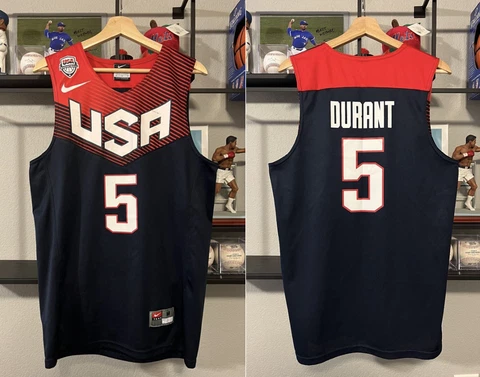 Nike Kevin Durant Team USA 2014 Spain FIBA Olympics Navy Away Swingman Jersey M Cover