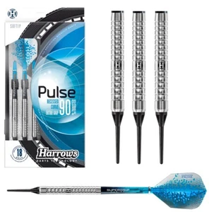 Harrows Pulse 90% Tungsten Soft Tip Darts - Sharp Recessed Curve Grip - 18g - Picture 1 of 1