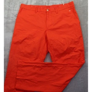 J. Lindeberg Regular Fit Men's 36"x34" Salmon Pink Golf Performance Pants - Picture 1 of 8