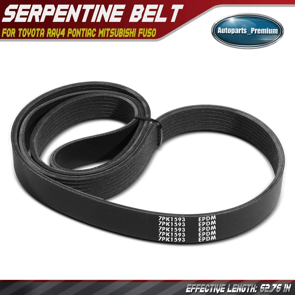 62.76 in Serpentine Belt for Toyota RAV4 Pontiac Mitsubishi Fuso Canter FE125 - Image 1 of 4