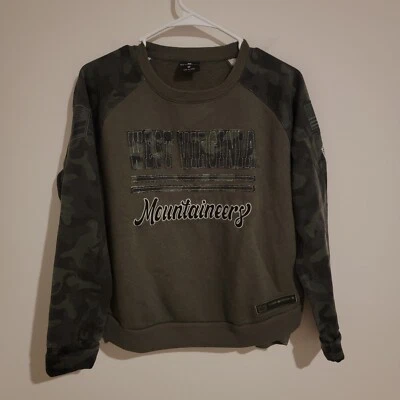 Suéter para mujer West Virginia Mountaineers talla mediana M camuflaje militar Foto 1 de 4