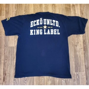 Vintage Ecko Unltd Shirt Mens Large Rhino Logo Double Side King Label - Picture 1 of 8