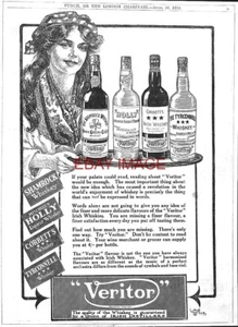 1912 Advert for 'VERITOR' Range of Irish Whiskies (2) Original Print Ad 733/13 - Picture 1 of 1