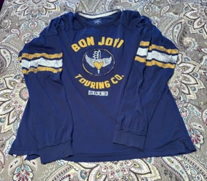 Original Bon Jovi 2013 Tour Long Sleeve Shirt XXL blue - Picture 1 of 9