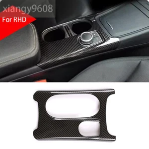 RHD Water Cup Holder Pnael Trim For Benz A GLA CLA Class W176 2013-19 ABS Carbon - Picture 1 of 8