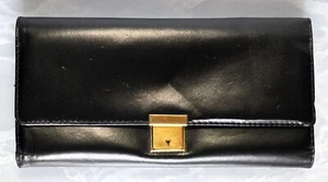 altes Reise- Schmuck Etui echt Leder Schmuck-Organizer innen Samt Rot - Bild 1 von 8