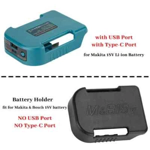 Per Makita 18V Batteria USB Type-C Portabatterie BL1840 BL1850 BL1860 Caricabatterie - Foto 1 di 26