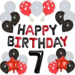 LARGE Happy Birthday Balloons Banner Self Inflating Bunting Party Decoration UK - Picture 1 of 52