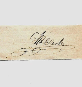 William Clark Autograph Reprint On Genuine Original Period 1810s Paper  - Picture 1 of 1
