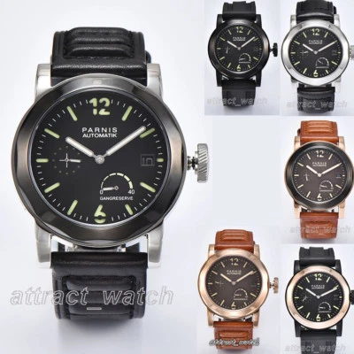 44mm Parnis Power Reverse Automatic Movement Men's Watch Sapphire Luminous Mark - Image 1 of 4
