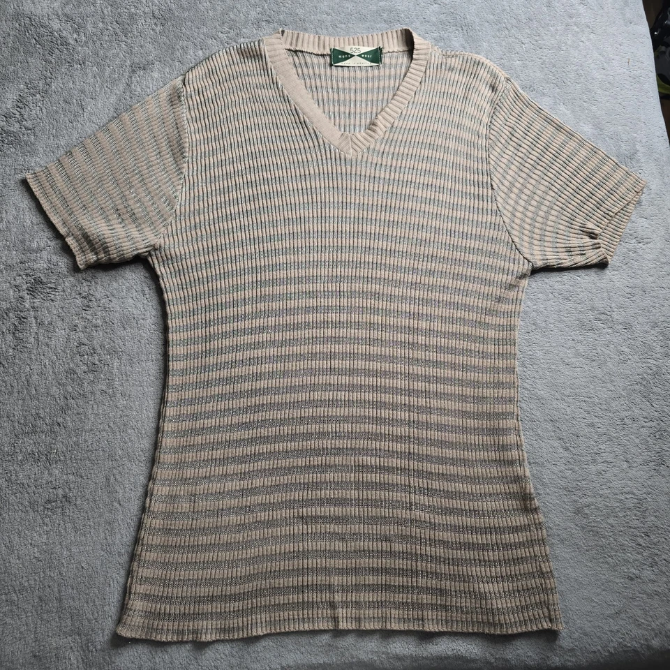 Camisa de Colección 525 America Ropa de Hombre Tostada 38" Pecho Elástica Informal Manga Corta  Foto 1 de 4