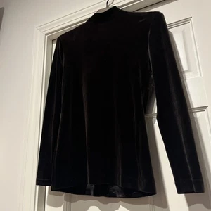 The Limited Velvet Mock Turtle Neck Shirt Holiday Brown Small - Bild 1 von 5