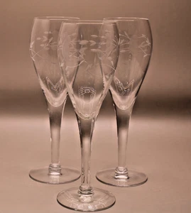 Juego de 3 copas sopladas de tulipán champán Heritage de Princess House #432 - Imagen 1 de 4