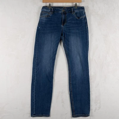 KUT From The Kloth Slouchy Boyfriend Jeans Women's Size 12 Blue Denim Skinny Fit - Image 1 of 4
