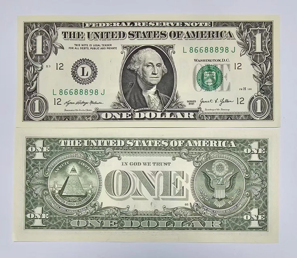 USA 1 USD Dollar 2001 L San Francisco Prefix P 549 NEW UNC Banknote - Image 1 of 2