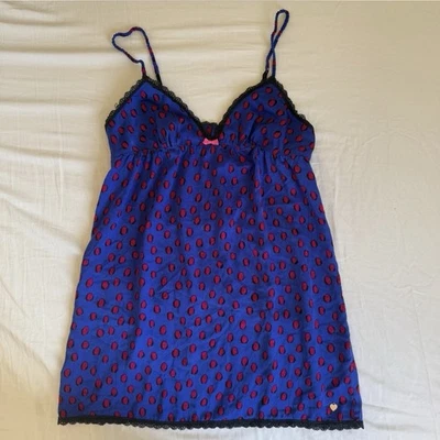 Vestido Babydoll Vintage Juicy Couture Y2K Lunares Sin Mangas Foto 1 de 4