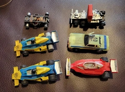 LOT  Of 6- Vintage Slot Cars Bodies Parts Etc  (UNTESTED) See Photos EXACT Cars! - Image 1 of 4