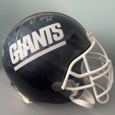 LAWRENCE TAYLOR NY GIANTS HOF FIRMADO TAMAÑO COMPLETO AUTÉNTICO CASCO PROLINE FANÁTICOS Foto 1 de 4